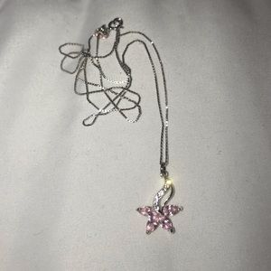 FREE WITH PURCHASE Pink diamond necklace